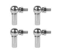 Sarini Asta filettata con Giunto sferico a Forma di L da 4 Pezzi M5 Asta filettata con Cuscinetto estremità Albero Giunto Universale