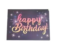 Sarini Biglietti d'auguri, Biglietti Pop-up Luminosi e sonori, Regali di Compleanno per Donne, Uomini, Marito, Moglie, Biglietti d'auguri con Buste