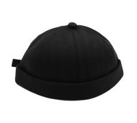 Sarini Cappello da Pescatore da Uomo Cappello da Pescatore Regolabile alla Moda Vintage Cappello da Uomo Beanie con Tesa arricciata (Nero)