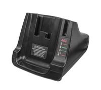 Sarini Caricabatteria sostitutivo per Batteria al Litio Black And Decker 36V-40V, Caricabatterie rapido con Due Porte USB