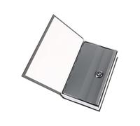 Sarini Cassaforte a Libro con Chiusura a Combinazione, Cassaforte Segreta con Trasferimento di Carte Reali, Cassaforte Portatile con Lucchetto, Ideale per Conservare Denaro, Gioielli e Chiavi