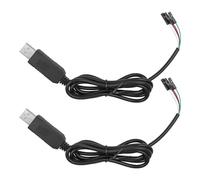 Sarini Cavo Adattatore seriale a USB 3,3 V a 4 Pin Cavo di Download da USB a Ttl Cavo di aggiornamento del modulo seriale RS232 per Windows 10 8 7 XP Vista - Confezione da 2