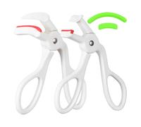 Sarini Confezione da 2 piegaciglia, piegaciglia grandangolare e piegaciglia parziale, piegaciglia con 2 cuscinetti di ricambio in silicone