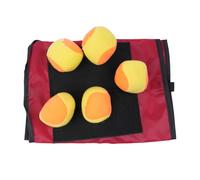 Sarini Confezione da 6 Gilet Adesivi con Etichetta Dodgeball per Ragazzi e Ragazze, Gioco di Lancio all'aperto, Gilet Rosso, Maglia Adesiva, Gioco interattivo per Interni ed Esterni