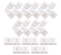 Sarini Connettore per Striscia LED da 20 Pezzi Connettore LED a Forma di L a 4 Pin 10mm RGB 5050 Senza Saldatura per Striscia LED RGB 5050 3528