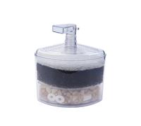 Sarini Filtro per Acquario Filtro ad Angolo per Acquario Filtro ad Angolo retto Filtro in Spugna con Pietre Naturali, Ghiaia e Anelli in Ceramica