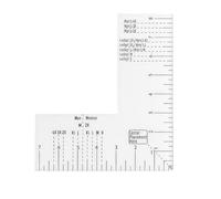 Sarini Guida al Righello per Magliette per l'allineamento del Vinile, Petto Strumento di allineamento del Righello per Magliette con pressa a Caldo per misurare la Parte Anteriore e Posteriore