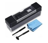 Sarini Kit di Pulizia 4 in 1, detergente per Vinile Antistatico in Velluto, Spazzola per la Pulizia del Vinile con Panno per la Pulizia