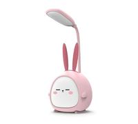 Sarini Mini Lampada Notte Coniglietto scrivania Luce Ricaricabile USB Rosa