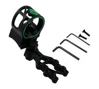 Sarini Mirino Arco Compound 5 Pin Tiro Arco Notturno Esterni Lega Alluminio Nero Regolazione Rapida Ingrandimento Arco Compound