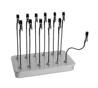 Sarini Morsetto per Vernice Spray in Metallo con Base Magnetica, Clip a Coccodrillo per verniciatura con aerografo e modellismo, Supporto per Base di Vernice Pieghevole