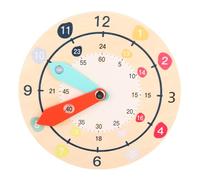 Sarini Orologio in Legno con Forme e Colori per l'ordinamento dei più Piccoli Orologio per l'insegnamento del Tempo in Classe Regalo educativo per l'apprendimento precoce per i più Piccoli
