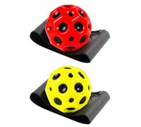 Sarini Palla da Polso di Rimbalzo,Palla a Molla su Una Corda,Palle di Ritorno su Corda Elastica,Esercizi per Le Dita con Palline Elastiche, Allenamento Grils per Ragazzi (Rosso + Giallo)