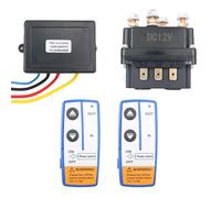 Sarini Relè per verricello con Controller, Kit Telecomando Wireless per verricello 12V 250A Interruttore contattore relè per verricello per Veicoli industriali