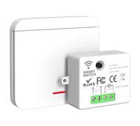 Sarini Ricevitore + trasmettitore Interruttore Luce Wireless, Smart Switch RF433, Interruttore Wireless per Ventola Lampada