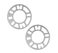 Sarini Rondelle di Ricambio per distanziatori per Ruote in Lega di Alluminio da 2 Pezzi, universali per Ruote per Auto, prevengono l'attrito dei Pneumatici (5 mm)