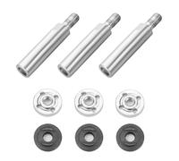 Sarini Set di 3 bielle di prolunga per smerigliatrice angolare, Kit di Alberi di prolunga girevoli in Acciaio Inossidabile, Albero a Vite per Accessori Multi-Modifica per Fori di Diametro 10 mm