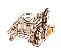SariniPuzzle in Legno 3D per Pista per Biglie, Trasmissione a Ingranaggi Meccanici Autoassemblanti, Artigianato per la Costruzione di Modelli