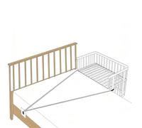 Sariputa Cinghia per lettino, 8 m, fissaggio fisso per lettino, cintura laterale per letto a molle, può essere agganciata al letto per adulti (bianco)