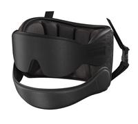 SARISUN Cuscino da Aereo, Cuscini da Viaggio per aerei con Maschera per Dormire, Cuscino da Aereo per voli Lunghi, Viaggio in Auto Poggiatesta, Stop Bobblehead, Combo con Cinturino per il Mento, Nero