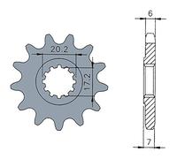 SARKA - Adattatore pignone AM6 con 14 denti, 420