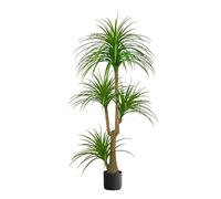 SARKEY Dracena Artificiale Alta, Pianta Finta da Interno E Esterno con Foglie Verdi Realistiche, Yucca Artificiale, Palme Finte, per Casa, Ufficio, Angolo, Decorazione Interna Ed Esterna(160cm)