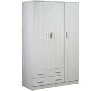 Sarmog Armadio 3 ante 2 cassetti h 182 cm colore Eucalipto