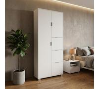 SARMOG Armadio Guardaroba 2 ante battenti 83x29x190 cm QUADRANTE