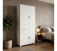 SARMOG Armadio Guardaroba 3 ante 1 cassetto 77x34x179 cm QUADRANTE 773