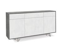 Sarmog Madia 3 ante 3 cassetti h 92 cm colore Cemento