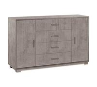Sarmog Madia due ante quattro cassetti Beton Cemento 136x41x h86 cm