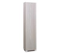 Sarmog Mobile Colonna 1 Anta, Mobile bagno, Colonna bagno, Mobiletto bagno salvaspazio, 4 ripiani, Design contemporaneo, Kit 43x29xh190 (Senza Specchio, Olmo Chiaro)