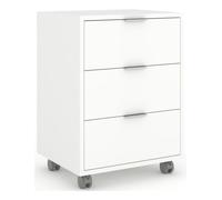 Sarmog QUADRANTE 733 Cassettiera ufficio 3 Cassetti Bianco neve (50cm)