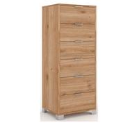 Sarmog QUADRANTE 771 Cassettiera 6 Cassetti Rovere cadiz (50cm)