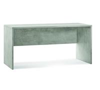 Sarmog Scrivania L160 in kit, Scrivania ufficio, Scrivania legno, Lavoro, Cameretta, Stile moderno (Cemento, Dritta)