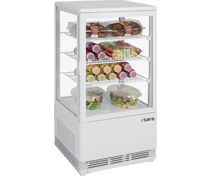Saro 330 - 10001 Mini frigo di convezione raffreddamento vetrina, Plastica, SC 70, 70 L, Bianco