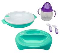 Saro 5085 - Set di stoviglie per bambini, in materiale resistente e atossico, 4 pezzi