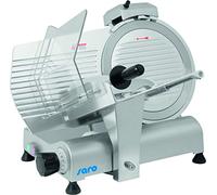 SARO AS 300 - Affettatrice con lama da 300 mm di diametro, spessore di taglio da 0 a 13 mm, affilacoltelli, corpo in metallo leggero, da 230 V