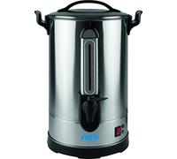 SARO CAPPONO 60 - Macchina da caffè da 8,3 l, per 60 tazze, in acciaio inox, con filtro rotondo, doppia parete, funzione di infusione e mantenimento del calore, indicatore di vetro, da 1,6 kW