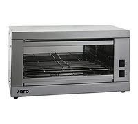 SARO CIVAS - Tostapane per 6 toast, in acciaio inox, con calore superiore/inferiore commutabile separatamente, vaschetta raccogli-briciole, 2 livelli di calore, da 2,2 kW, 535 x 270 x 275 mm