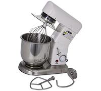 SARO FP 107 - Planetaria con gancio per impastare, frusta e sbattitore piatto, contenitore in acciaio inox da 7,5 l, velocità continua, da 0,5 kW