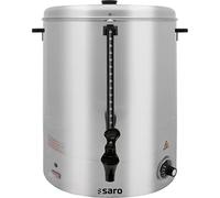 SARO HOT DRINK MAXI - Bollitore per vin brulé/distributore di acqua calda, da 40 l, in acciaio inox, con rubinetto di sicurezza, temperatura da 30 a 110° C, da 2,4 kW