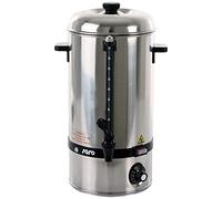 SARO HOT DRINK MINI - Bollitore per vin brulé/distributore di acqua calda, da 10 l, in acciaio inox, con temperatura da 30 a 110 °C, spie luminose, protezione contro il surriscaldamento