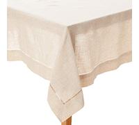 SARO LIFESTYLE 731 Toscana Tablecloths, Natural, 65 Inchesx 160 Inches Oblong