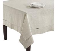 SARO LIFESTYLE 731 Toscana Tablecloths, Natural, 65"x140" Oblong