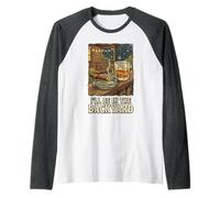 Sarò nel Cortile Sigaro Bourbon papà Uomini Donne 1 Maglia con Maniche Raglan