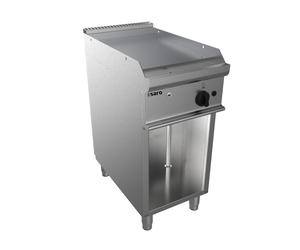 Saro Piastra a gas - Modello E7/KTG1BAL, con base aperta, acciaio