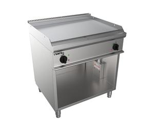 Saro Piastra elettrica professionale - Modello E7/KTE2BAR, con base aperta, acciaio