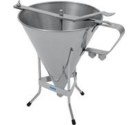 SARO PT-3 - Imbuto dosatore da 1,8 l, in acciaio inox, con 3 ugelli (Ø 4/5/6 mm), struttura e valvola d’arresto, per preparare salse, impasti e decorazioni