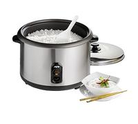 SARO RICO - Cuociriso elettrico, da 9,9 l, per 4,2 l di riso, con pentola interna antiaderente, corpo in acciaio inox, funzione automatica, accessori inclusi, da 1,7 kW